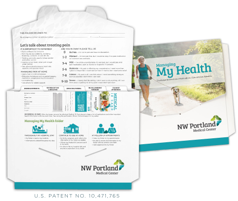 custom patient discharge folders